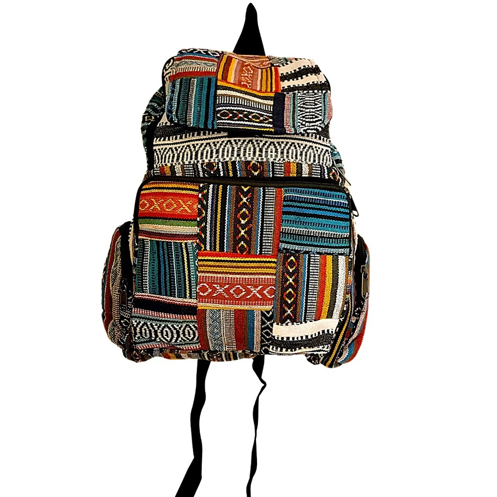 Gheri Rucksack Patched Bagpack Made in Nepal
